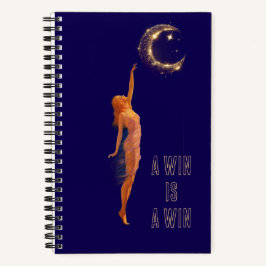Small wins matter Art Moon Motivation Notebook Notizblock