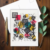 Small Worlds V by W. Kandinsky Postkarte