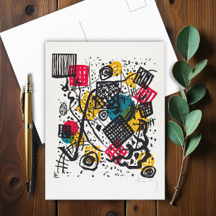 Small Worlds V by W. Kandinsky Postkarte