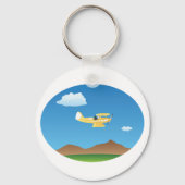 Small Yellow Plane Schlüsselanhänger (Vorderseite)