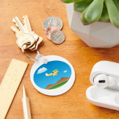 Small Yellow Plane Schlüsselanhänger