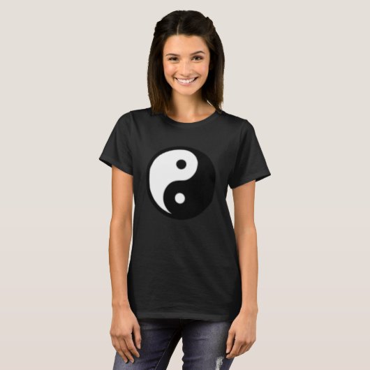 Small Yin Yang, Tai chi, Qi gong, Polarität, Duali T-Shirt (Vorne ganz)