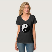 Small Yin Yang, Tai chi, Qi gong, polarity, dualit T-Shirt (Vorderseite Vollansicht)
