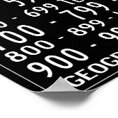 Small Zuhause Library Dewey Decimal Busroll Poster (Ecke)