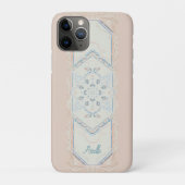 smallCUSTOM NAME Delicate Seashell Medallion, Case-Mate iPhone Hülle (Rückseite)