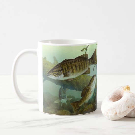 Smallmouth bass kaffeetasse (Mit Donut)