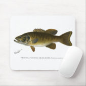 Smallmouth bass mousepad (Mit Mouse)
