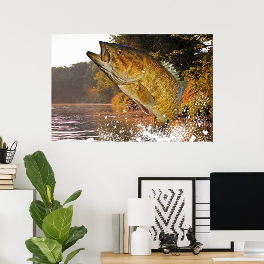 Smallmouth Bass Poster (Heimbüro)