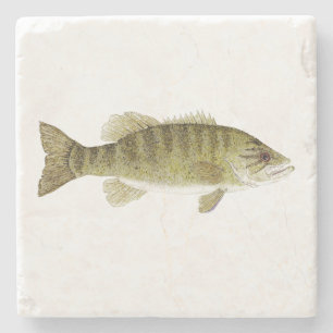 Smallmouth-Bass-Untersetzer Steinuntersetzer