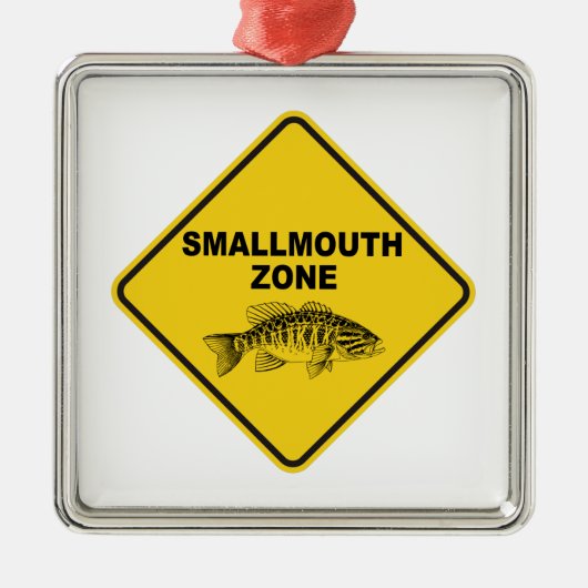Smallmouth Zone Ornament Aus Metall (Vorne)