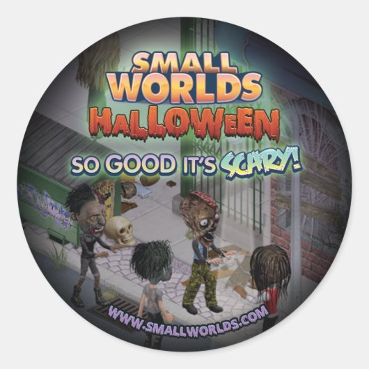 SmallWorlds Halloween Zombie Stickers (Vorderseite)