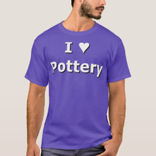 SMandH 1173 I Liebe Heart Pottery T-Shirt