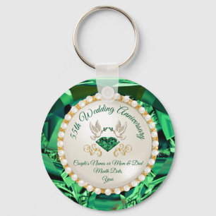 Smaragd, 55-jähriges Party Ideen, billig Schlüsselanhänger