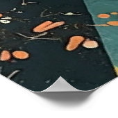 Smaragd-Amber-Prisma Poster (Ecke)