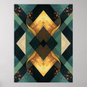 Smaragd-Amber-Prisma Poster (Vorne)