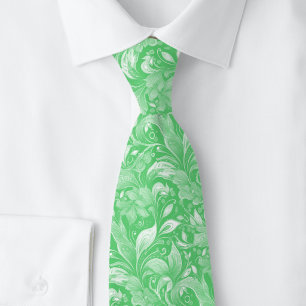 Smaragd-Botanik-Batik Krawatte