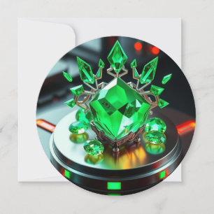 „Smaragd – Das grüne Herz der Erde“ Feiertagskarte