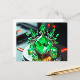 „Smaragd – Das grüne Herz der Erde“ Feiertagspostkarte