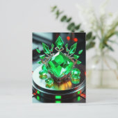 „Smaragd – Das grüne Herz der Erde“ Postkarte (Stehend Vorderseite)