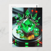 „Smaragd – Das grüne Herz der Erde“ Postkarte (Vorne/Hinten)