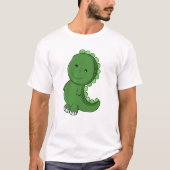 Smaragd-Dino-Charm T-Shirt (Vorderseite)
