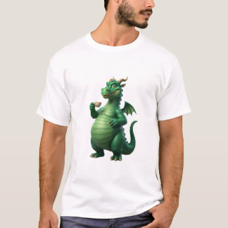 Smaragd-Drache 3D-Fantasy-T-Shirt T-Shirt