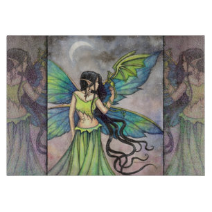 Smaragd-Drache-Fairy-Fantasy-Kunst Schneidebrett
