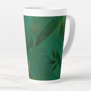 Smaragd-Dschungel Exotische Mystische Tropische Bl Milchtasse