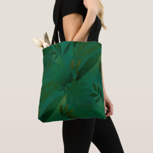 Smaragd-Dschungel Exotische Mystische Tropische Bl Tasche