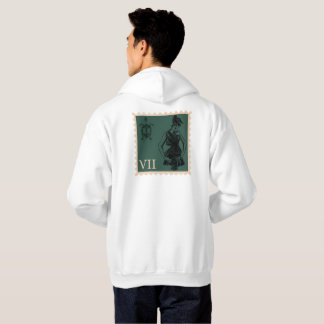 Smaragd-Eleganz und Schildkrötenknochen-Stempel Hoodie