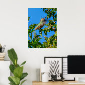 Smaragd-Flash: Kolibri in Bewegung Poster (Heimbüro)