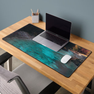 Smaragd Fluss in Mojstrana Schreibtischunterlage