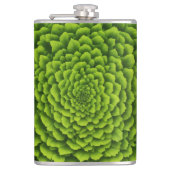 Smaragd-Fraktal-Blüte Flachmann (Vorderseite)