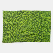 Smaragd-Fraktal-Blüte Geschirrtuch (Horizontal)