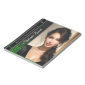 Smaragd Glitz-Wettbewerb Autogrammblock Notizblock (Rotiert)