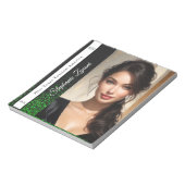 Smaragd Glitz-Wettbewerb Autogrammblock Notizblock (Rotiert)