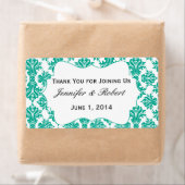 Smaragd-grüne und weiße Damaskus Wasserflasche (Insitu)