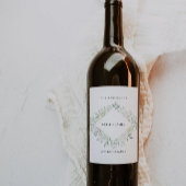 Smaragd grüne Weinflaschenkennzeichnung Vorlage Weinetikett