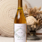 Smaragd grüne Weinflaschenkennzeichnung Vorlage Weinetikett