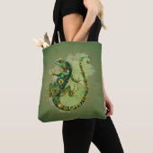Smaragd-Gürteltier-Muster-Tasche  Tasche (Von Nahem)