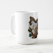Smaragd Harfe Shenanigans T-Shirt Kaffeetasse (Vorderseite Links)