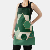 Smaragd-Hexagon geometrische Luxus Schürze (InSitu)