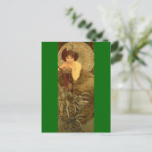Smaragd - Jugendstil Postkarte (Stehend Vorderseite)