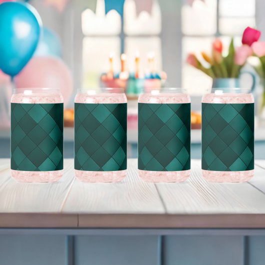 Smaragd-Kachelmuster – Moderne Luxus Dosenglas (Insitu (Baby Party))