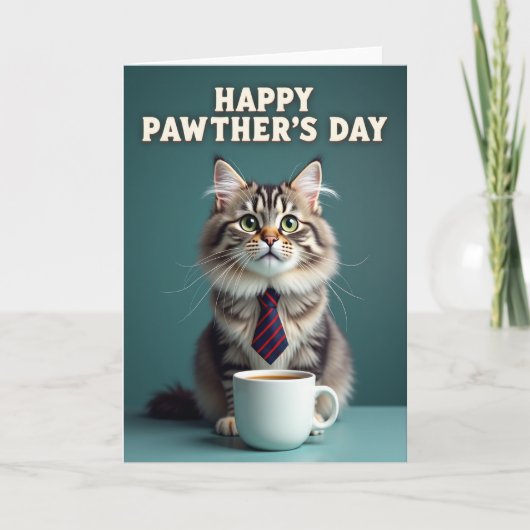 Smaragd Katze Pfoten Tag Karte (Vorderseite)