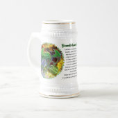 Smaragd-Kosmischer Drache Bierglas (Vorderseite Links)