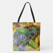 Smaragd-Kosmischer Drache Tasche (Vorderseite)