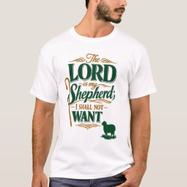 Smaragd-Kreuzung VBS Psalm 23 Freiwilligen-Shirt T-Shirt