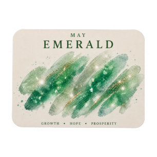 Smaragd-Kunst zum Geburtsstein Mai Magnet