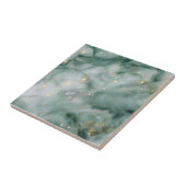 Smaragd-Marmor-Galaxie Fliese (Seite)